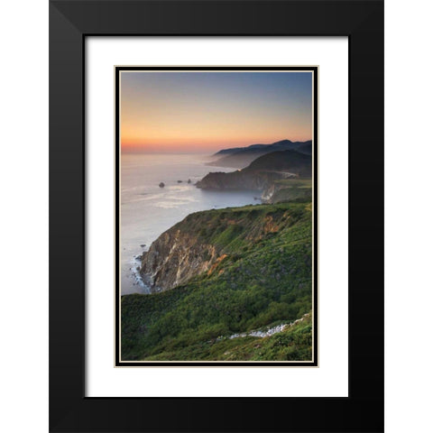 Big Sur II Black Modern Wood Framed Art Print with Double Matting by Majchrowicz, Alan