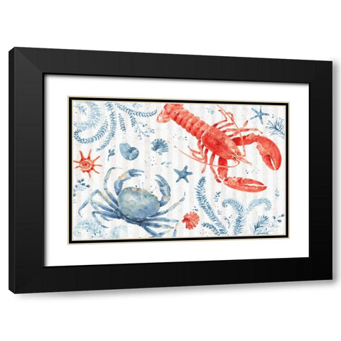Nautical Life VIII Black Modern Wood Framed Art Print with Double Matting by Audit, Lisa