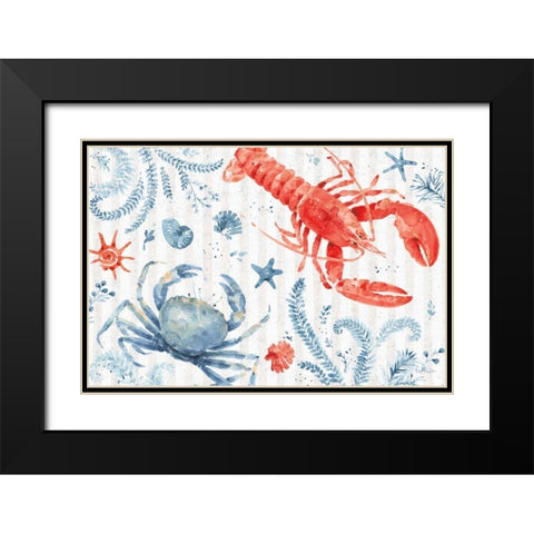 Nautical Life VIII Black Modern Wood Framed Art Print with Double Matting by Audit, Lisa