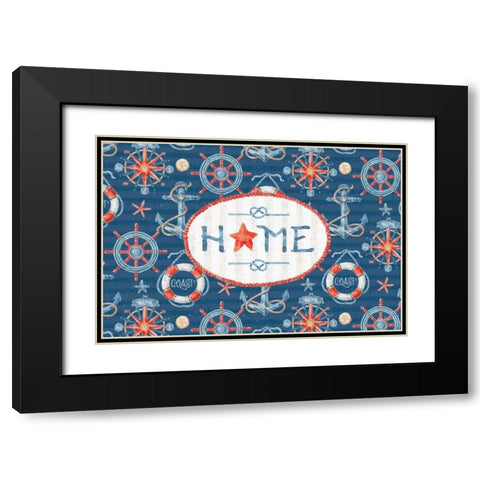 Nautical Life XIII Black Modern Wood Framed Art Print with Double Matting by Audit, Lisa