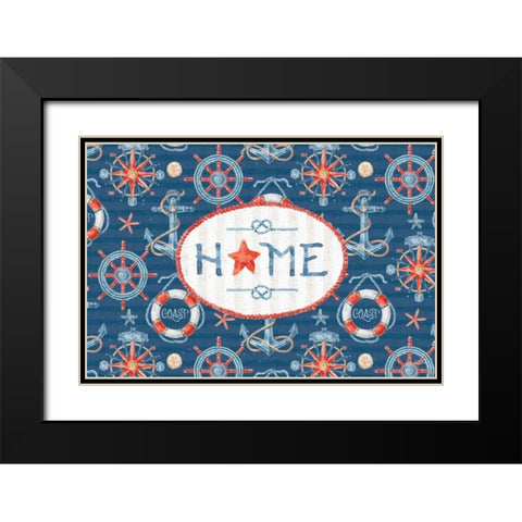 Nautical Life XIII Black Modern Wood Framed Art Print with Double Matting by Audit, Lisa