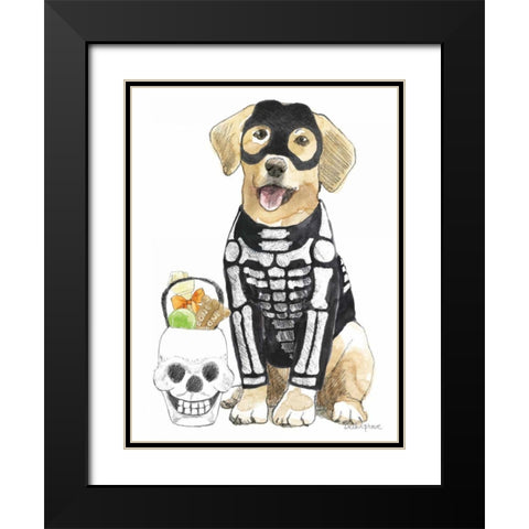 Halloween Pets VII Black Modern Wood Framed Art Print with Double Matting by Grove, Beth