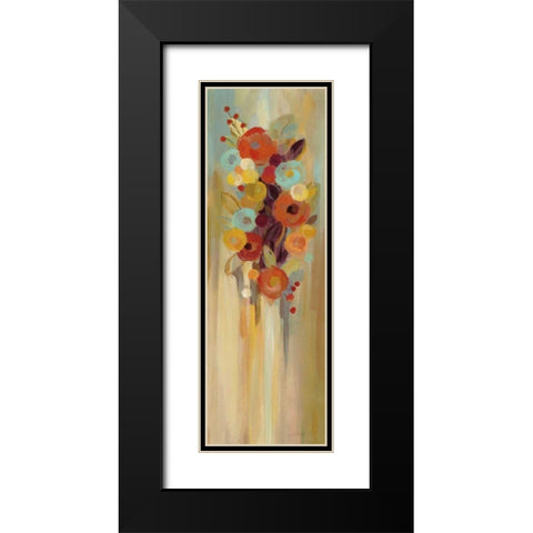 Tall Autumn Flowers II Black Modern Wood Framed Art Print with Double Matting by Vassileva, Silvia