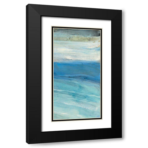 From the Shore IV Black Modern Wood Framed Art Print with Double Matting by Hristova, Albena