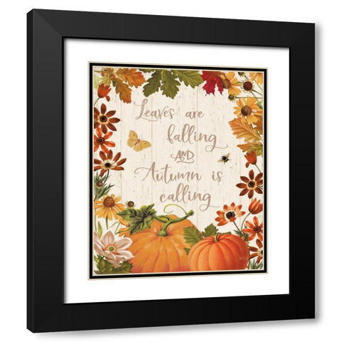 Fall Garden III v2 Black Modern Wood Framed Art Print with Double Matting by Pertiet, Katie
