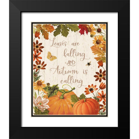 Fall Garden III v2 Black Modern Wood Framed Art Print with Double Matting by Pertiet, Katie