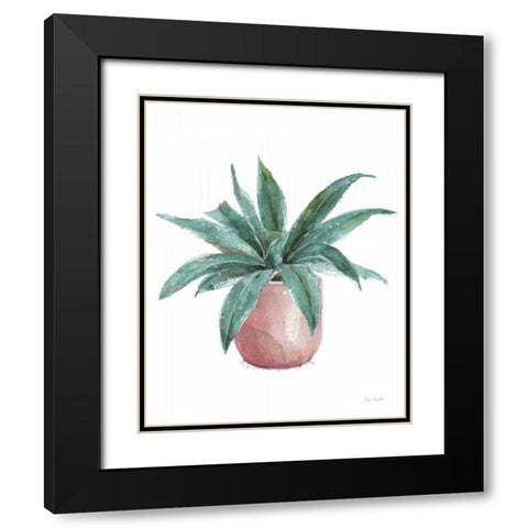 Mixed Greens Succulent I Black Modern Wood Framed Art Print with Double Matting by Audit, Lisa