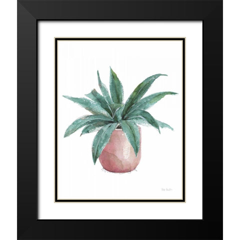 Mixed Greens Succulent I Black Modern Wood Framed Art Print with Double Matting by Audit, Lisa