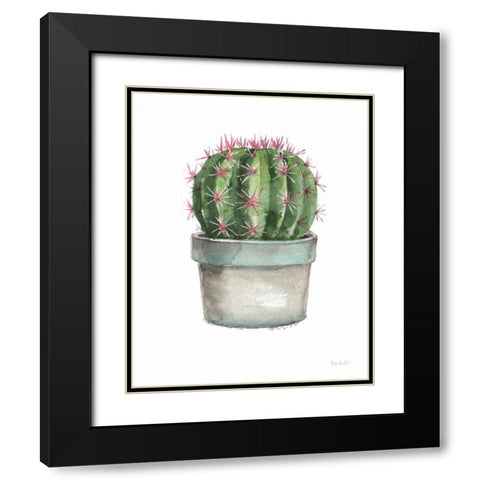 Mixed Greens Succulent II Black Modern Wood Framed Art Print with Double Matting by Audit, Lisa