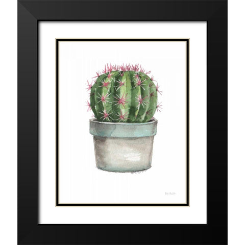 Mixed Greens Succulent II Black Modern Wood Framed Art Print with Double Matting by Audit, Lisa