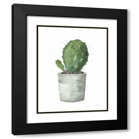 Mixed Greens Succulent VI Black Modern Wood Framed Art Print with Double Matting by Audit, Lisa