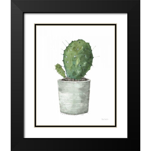 Mixed Greens Succulent VI Black Modern Wood Framed Art Print with Double Matting by Audit, Lisa