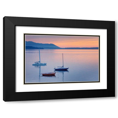 Bellingham Bay Black Modern Wood Framed Art Print with Double Matting by Majchrowicz, Alan