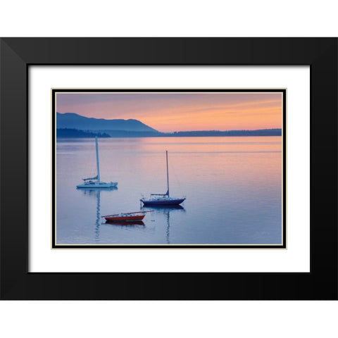 Bellingham Bay Black Modern Wood Framed Art Print with Double Matting by Majchrowicz, Alan