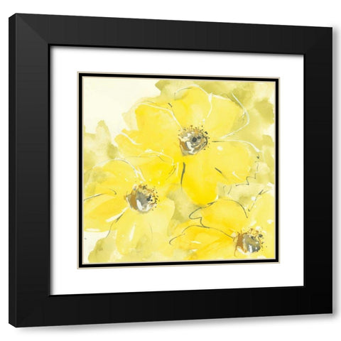 Sunshine Cosmos I Black Modern Wood Framed Art Print with Double Matting by Paschke, Chris