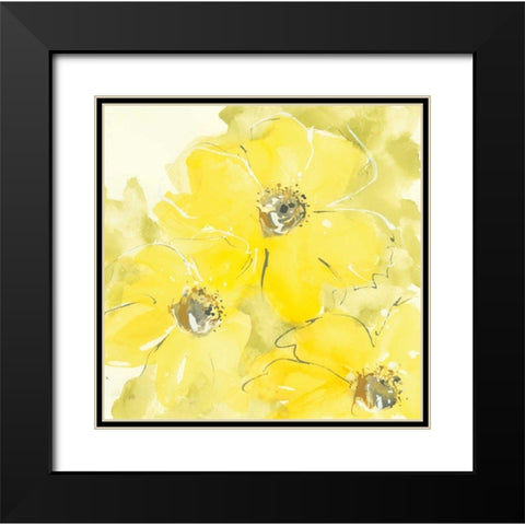Sunshine Cosmos I Black Modern Wood Framed Art Print with Double Matting by Paschke, Chris