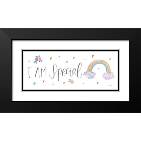 Magical Friends V Black Modern Wood Framed Art Print with Double Matting by Jackson, Jenaya