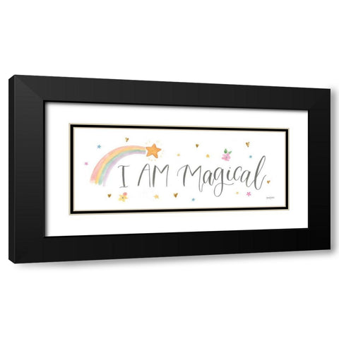 Magical Friends VI Black Modern Wood Framed Art Print with Double Matting by Jackson, Jenaya