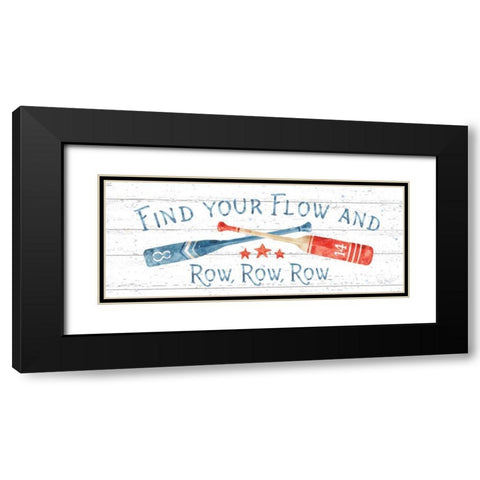 Nautical Life II Red Shiplap Black Modern Wood Framed Art Print with Double Matting by Audit, Lisa