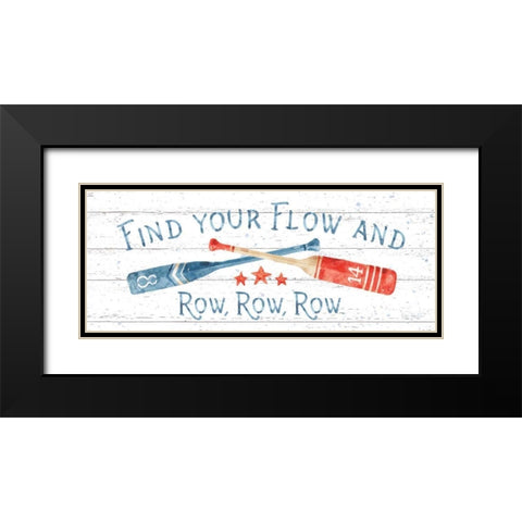 Nautical Life II Red Shiplap Black Modern Wood Framed Art Print with Double Matting by Audit, Lisa