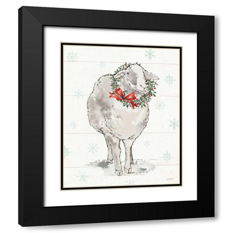 Modern Farmhouse XI Christmas Black Modern Wood Framed Art Print with Double Matting by Tavoletti, Anne