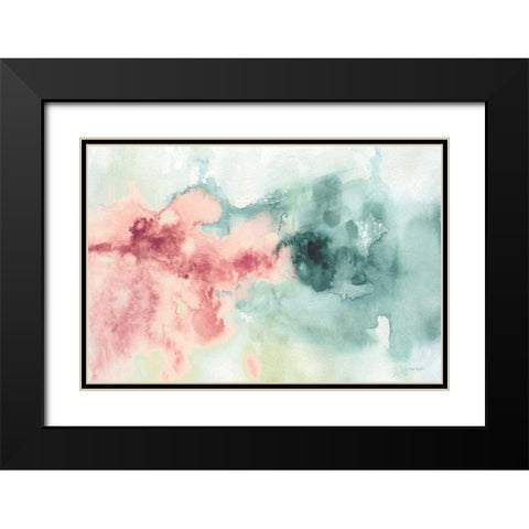 My Greenhouse Abstract I Pink Black Modern Wood Framed Art Print with Double Matting by Audit, Lisa