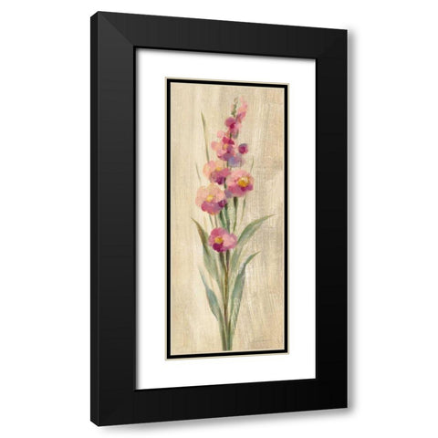 Farm Flower I Black Modern Wood Framed Art Print with Double Matting by Vassileva, Silvia