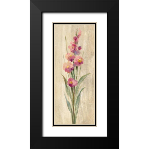Farm Flower I Black Modern Wood Framed Art Print with Double Matting by Vassileva, Silvia