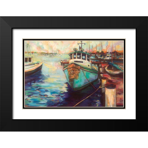 At Fords Black Modern Wood Framed Art Print with Double Matting by Vertentes, Jeanette