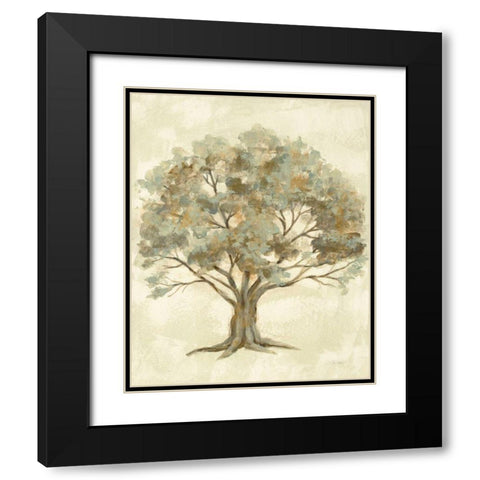 Ethereal Tree II Black Modern Wood Framed Art Print with Double Matting by Vassileva, Silvia