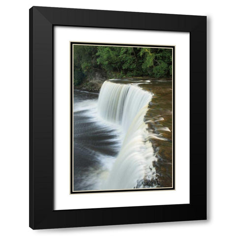 Tahquamenon Falls Michigan II Black Modern Wood Framed Art Print with Double Matting by Majchrowicz, Alan