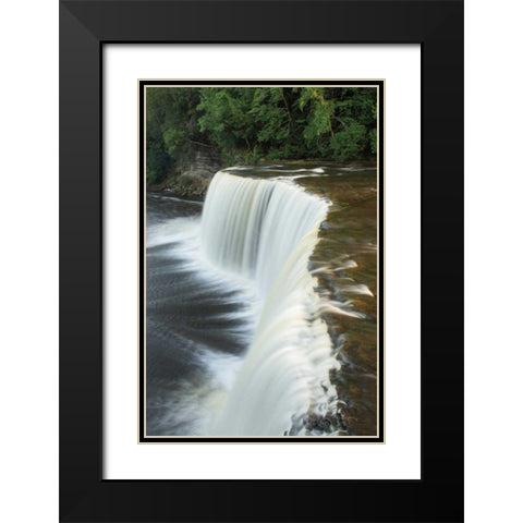 Tahquamenon Falls Michigan II Black Modern Wood Framed Art Print with Double Matting by Majchrowicz, Alan