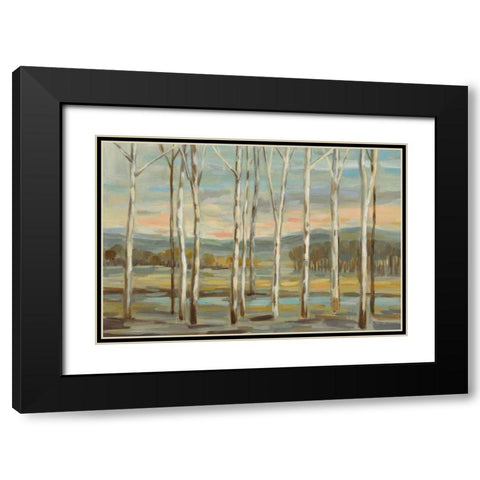 Silver Forest Black Modern Wood Framed Art Print with Double Matting by Vassileva, Silvia