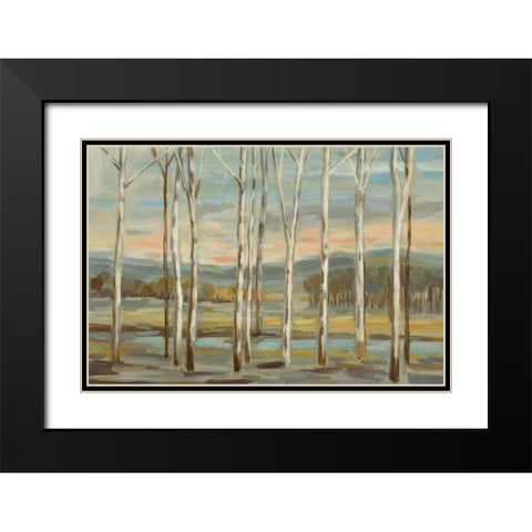 Silver Forest Black Modern Wood Framed Art Print with Double Matting by Vassileva, Silvia