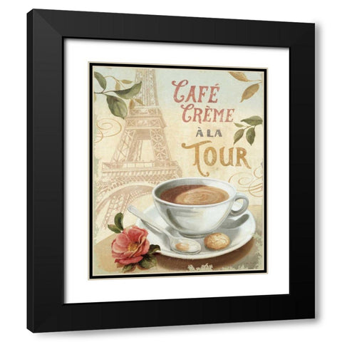Cafe in Europe II Black Modern Wood Framed Art Print with Double Matting by Audit, Lisa