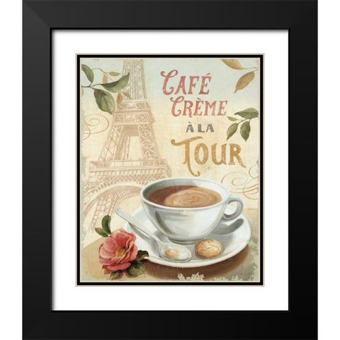 Cafe in Europe II Black Modern Wood Framed Art Print with Double Matting by Audit, Lisa