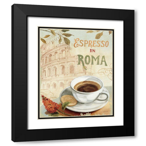 Cafe in Europe III Black Modern Wood Framed Art Print with Double Matting by Audit, Lisa
