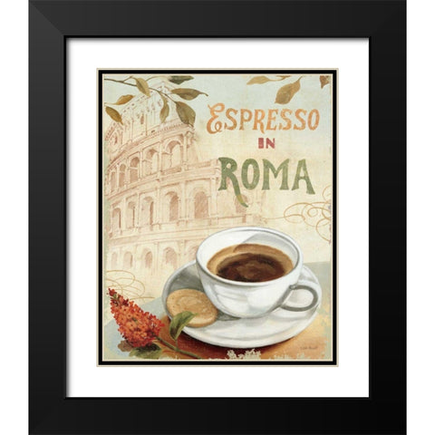 Cafe in Europe III Black Modern Wood Framed Art Print with Double Matting by Audit, Lisa