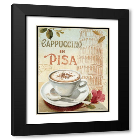 Cafe in Europe IV Black Modern Wood Framed Art Print with Double Matting by Audit, Lisa