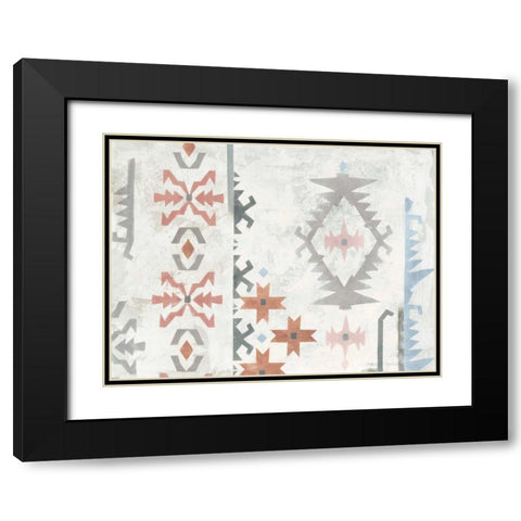 Southwest Design V Boho Black Modern Wood Framed Art Print with Double Matting by Vassileva, Silvia