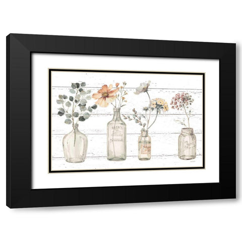 A Country Weekend VIII v2 Fall Flower Black Modern Wood Framed Art Print with Double Matting by Audit, Lisa
