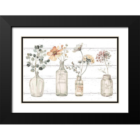 A Country Weekend VIII v2 Fall Flower Black Modern Wood Framed Art Print with Double Matting by Audit, Lisa
