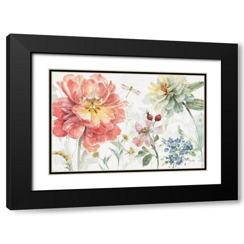 Spring Meadow I Black Modern Wood Framed Art Print with Double Matting by Audit, Lisa