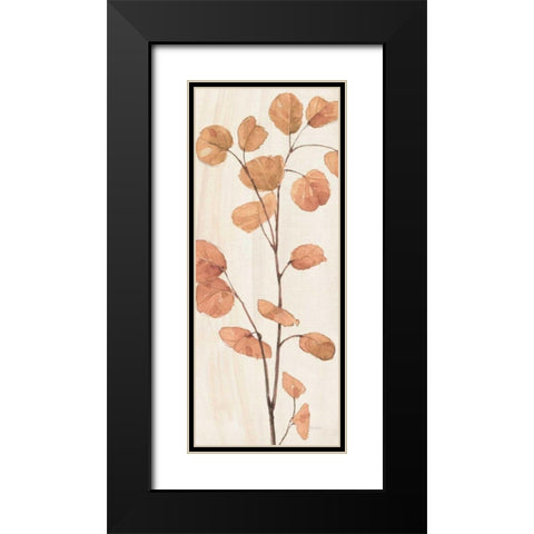 Soft Terracotta Mixed Greens LIX Black Modern Wood Framed Art Print with Double Matting by Audit, Lisa