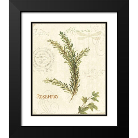 Aromantique II Black Modern Wood Framed Art Print with Double Matting by Audit, Lisa