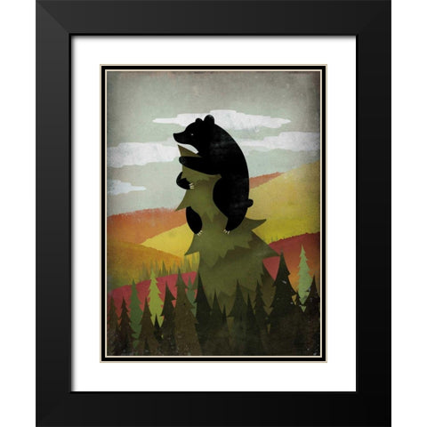 Leaf Peeper No Words Black Modern Wood Framed Art Print with Double Matting by Fowler, Ryan