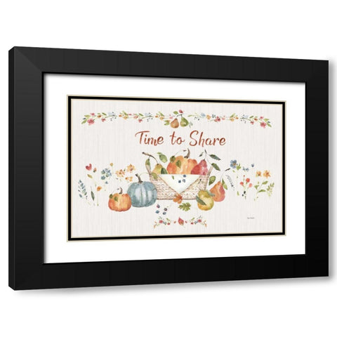 Time to Share I Black Modern Wood Framed Art Print with Double Matting by Audit, Lisa