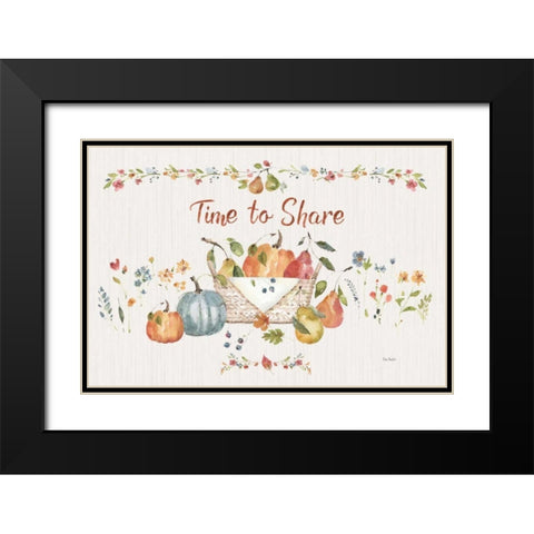 Time to Share I Black Modern Wood Framed Art Print with Double Matting by Audit, Lisa