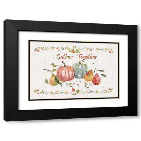 Time to Share II Black Modern Wood Framed Art Print with Double Matting by Audit, Lisa