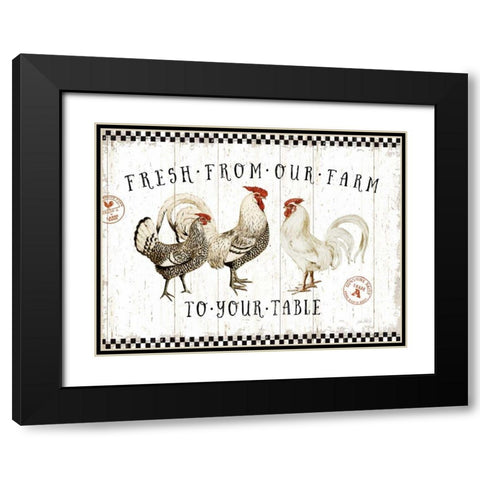 Free Range Fresh I v2 Black Modern Wood Framed Art Print with Double Matting by Pertiet, Katie